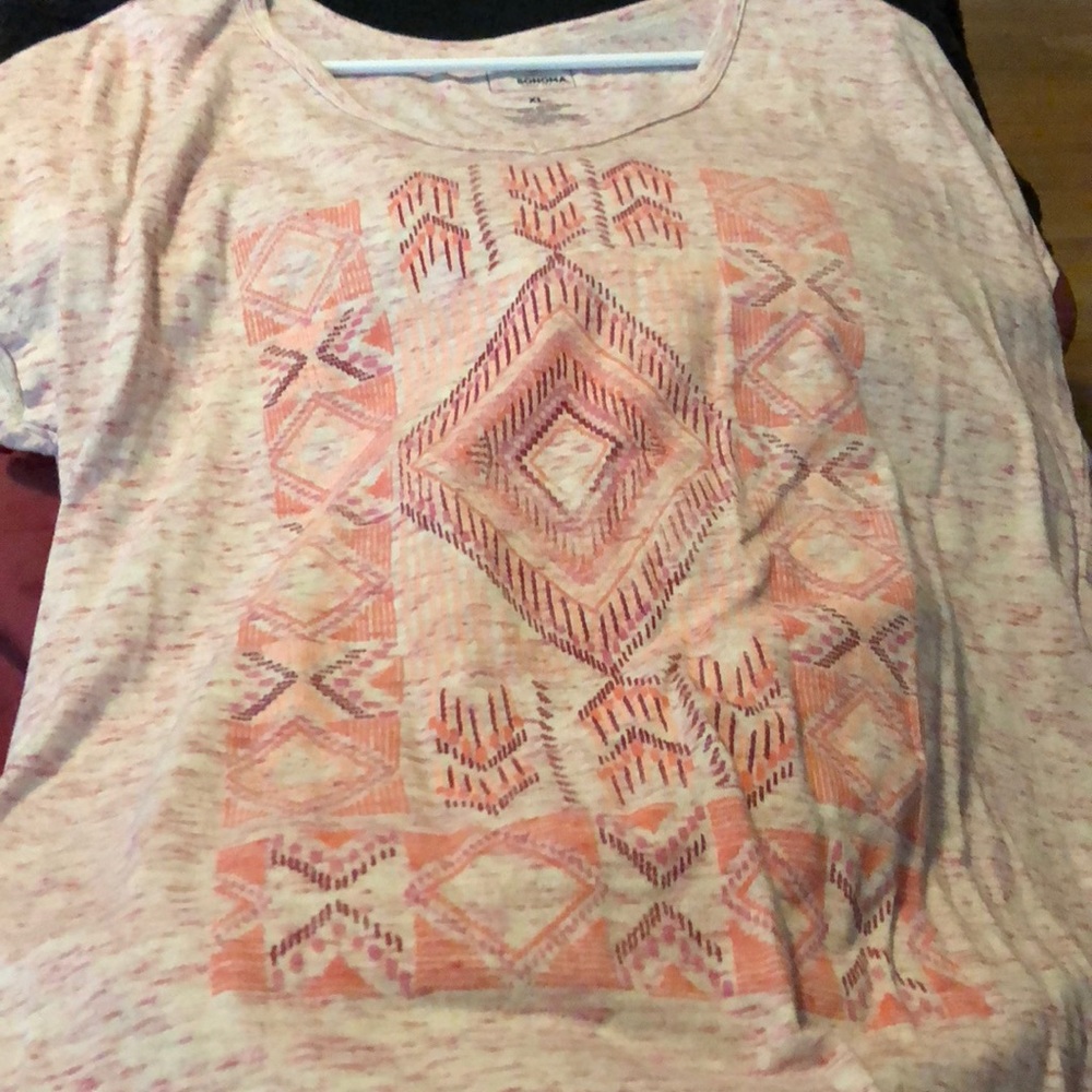 Aztec print tee